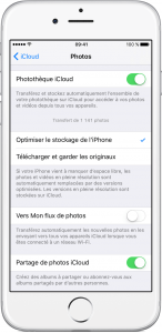 Photothèque icloud