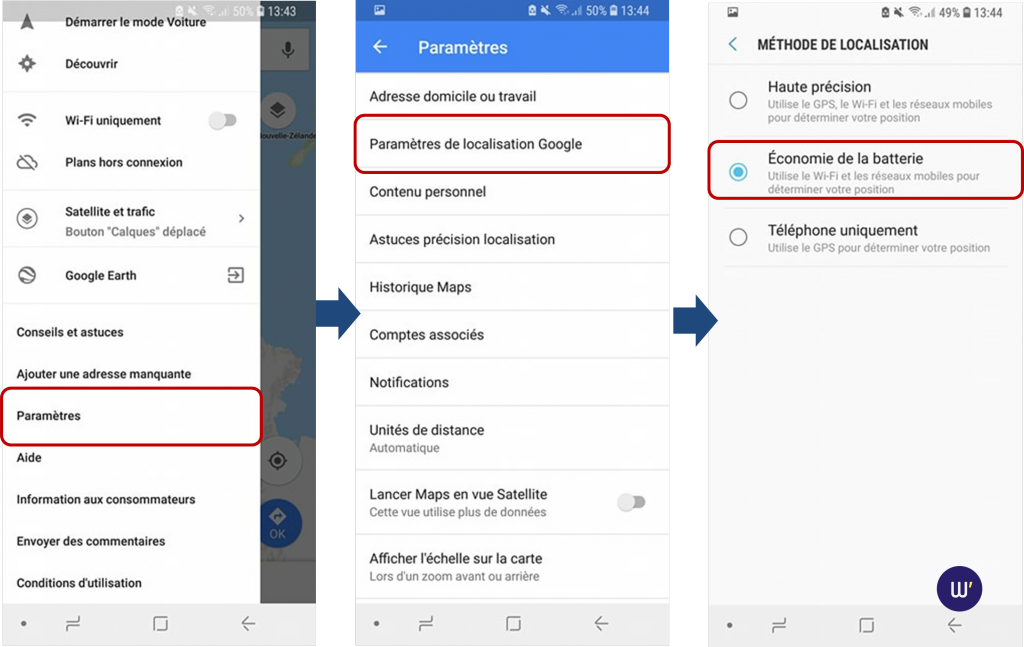 Google-maps-economie-batterie-localisation