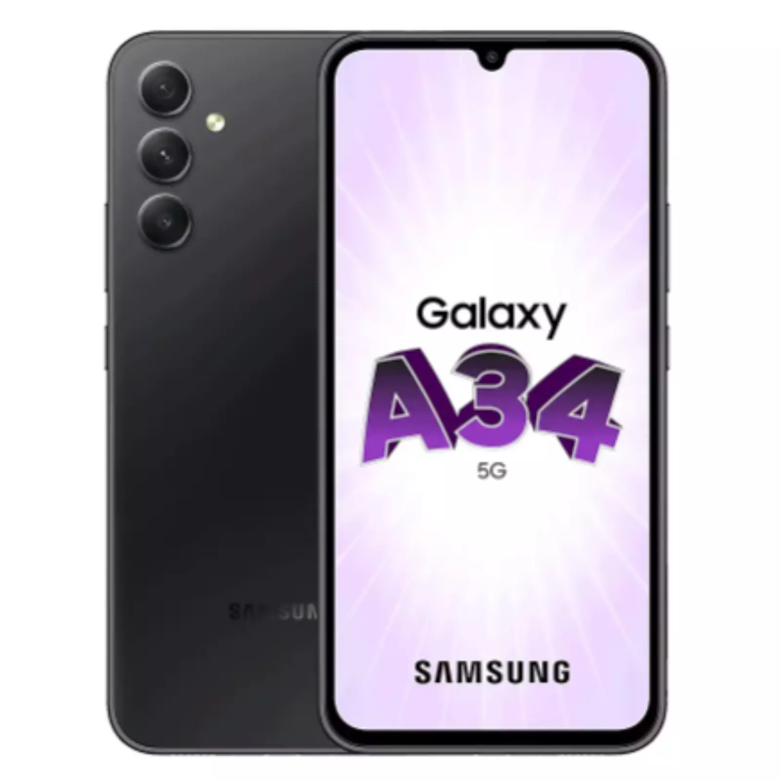 Samsung Galaxy A34 5G - 128 Go - Noir - Parfait état - Reconditionné