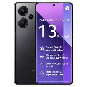 Xiaomi Redmi Note 13 Pro + - 256 Go - Noir - Bon état - Occasion